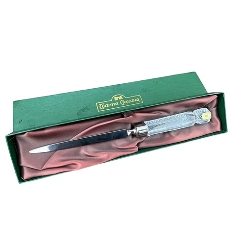 134 - BOXED TYRONE CRYSTAL LETTER OPENER