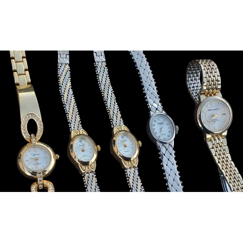 162 - 5 MIXED LADIES WATCHES