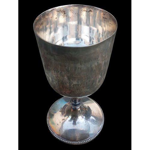 179 - PLATED CUP DATED 1879