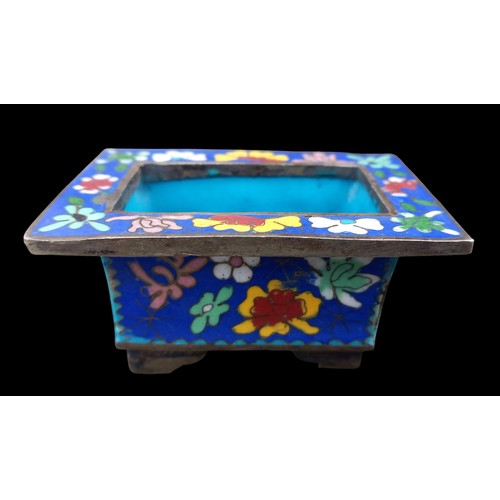 181 - A CLOISONNE TROUGH