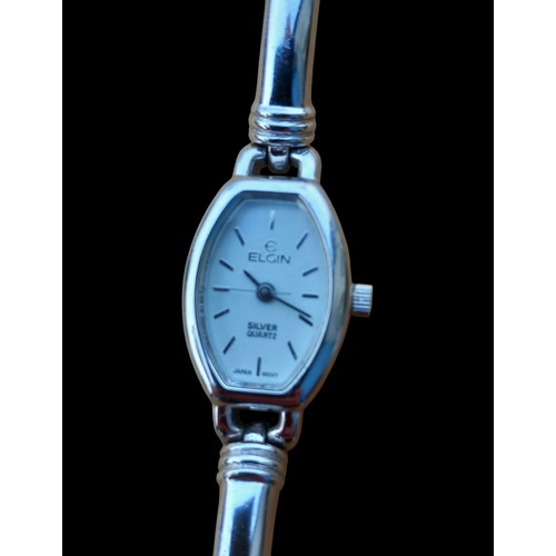 227 - LADIES SILVER ELGIN WATCH