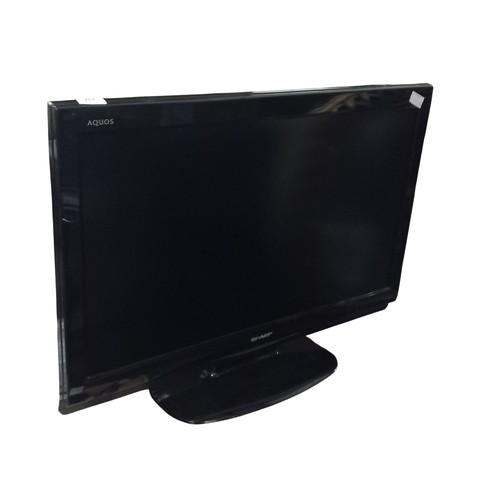 257 - A SHARP AQOUS  FLATSCREEN TV WITH REMOTE