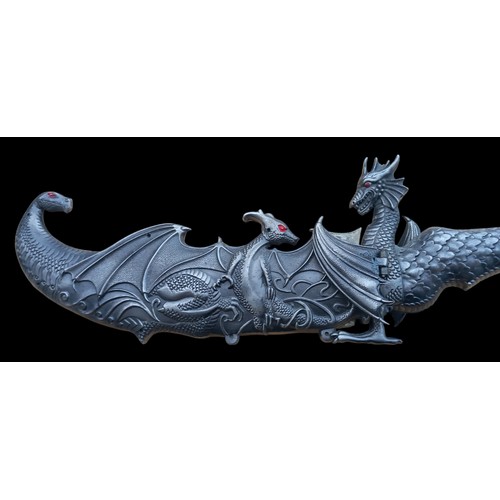 276 - LARGE ORNAMENTAL DRAGON KNIFE/DAGGER