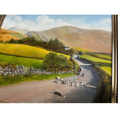 280 - OIL ON CANVAS TRASSET IN THE MOURNES BY W.CONNOLLY