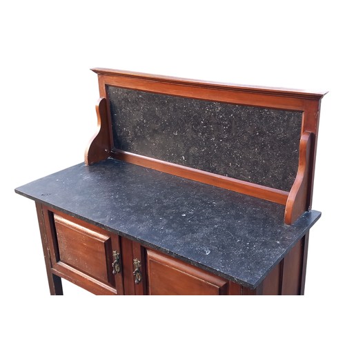 311 - ANTIQUE MARBLE TOP WASHSTAND