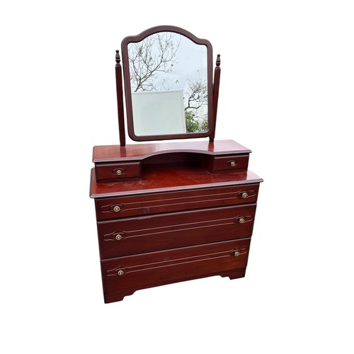 323 - A ROSSMORE  MAHOGANY DRESSING CHEST