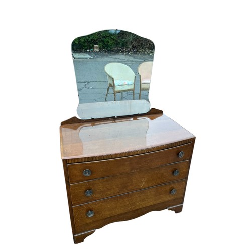 330 - A VINTAGE DRESSING CHEST