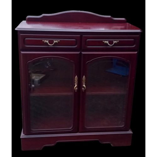 333 - MAHOGANY DISPLAY CABINET