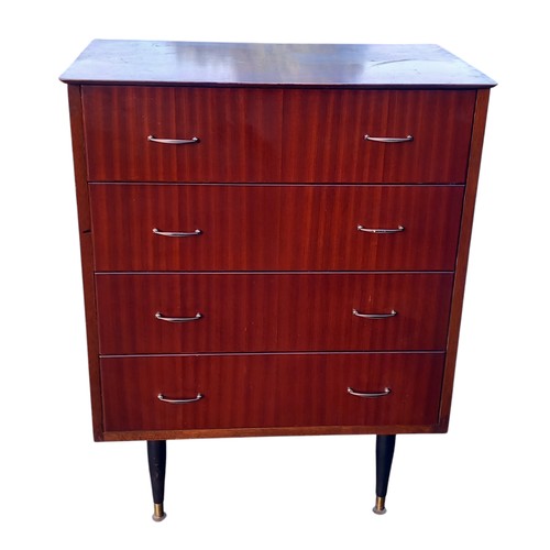 337 - MID CENTURY 4 DRAWER CHEST