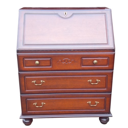 345 - MAHOGANY WRITING BUREAU