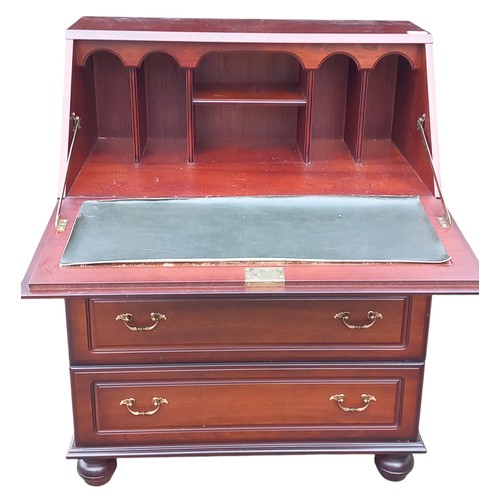 345 - MAHOGANY WRITING BUREAU