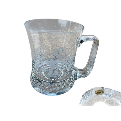 347 - 3 GOLFING RELATED ITEMS..(GLASS TANKARD,ULSTER CLASSIC OLD COURSE WINNER MEDALGOLFING UNION OF IRELA... 