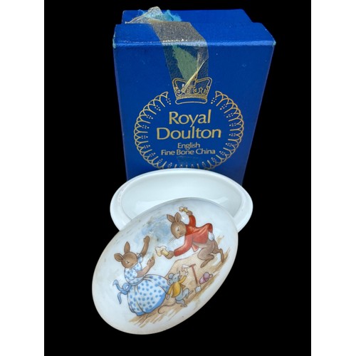 413 - A BOXED ROYAL DOULTON BUNNYKINS EGG