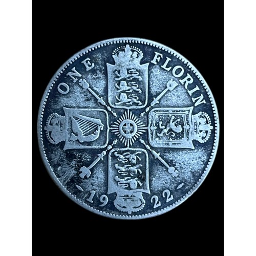 612 - A 1922 SILVER FLORIN