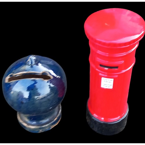 389A - A COLLECTABLE MONEY BOX & A ROYAL MAIL POSTBOX PAPERWEIGHT