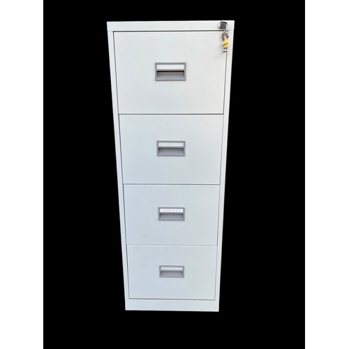 145A - A LOCKABLE 4 DRAWERED FILING CABINET