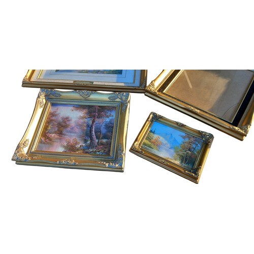 70 - 4 MOULDED GILT FRAMES OF VARIOUS SIZES