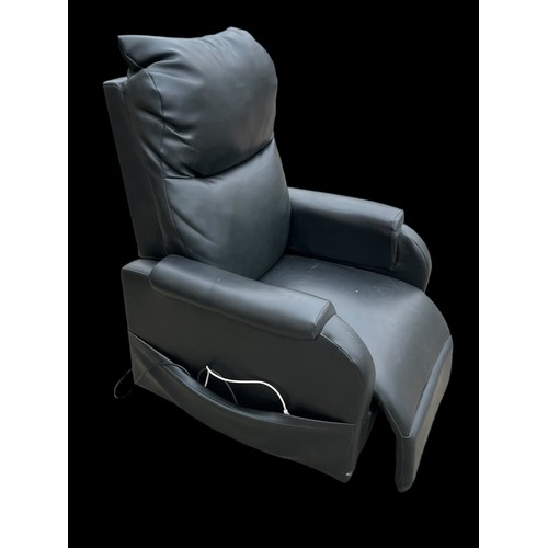 78 - A BLACK PU LIFT AND TILT CHAIR