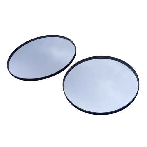 129 - 2 CIRCULAR GREY MIRRORs