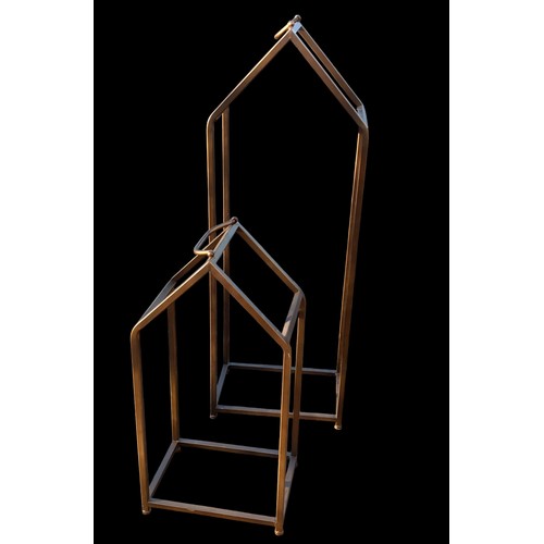 178 - 2 METAL FRAME DISPLAY STANDS