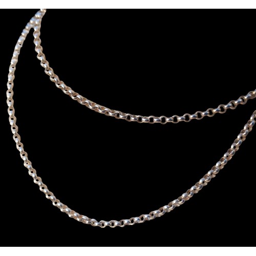 191 - LONG SILVER CHAIN