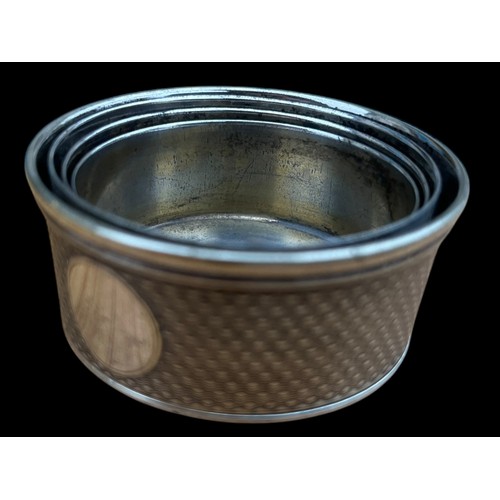 524 - A COLLAPSABLE PLATED TODDY CUP