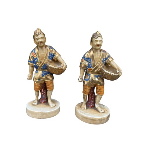 239 - A PAIR OF JAPANESE FIGURES