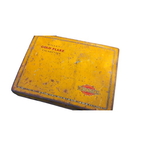 534 - EARLY ORIGINAL COCA-COLA TRAY AND GOLD FLAKE TIN BOX