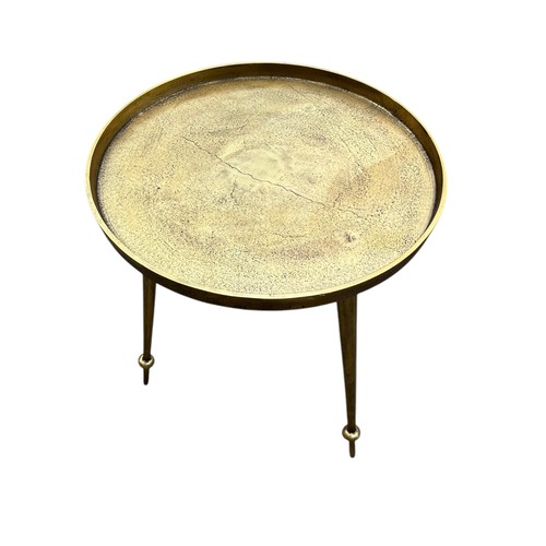 797 - A NEW GILT LAMP TABLE ON TRIPOD BASE