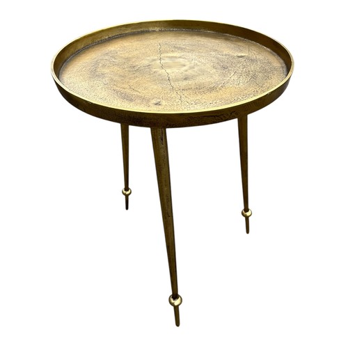 797 - A NEW GILT LAMP TABLE ON TRIPOD BASE