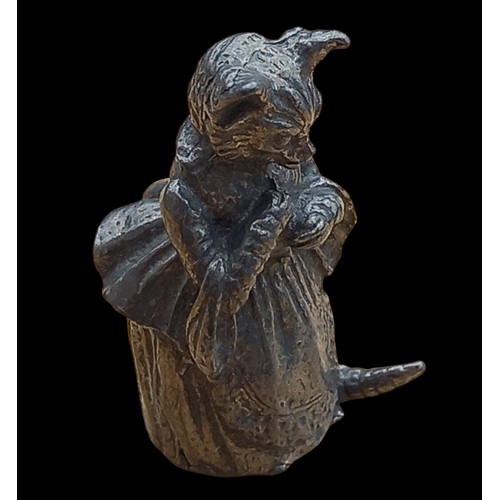 629 - SILVER BEATRIX POTTER FIGURINE