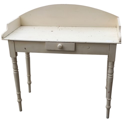 148 - AN ANTIQUE PAINTED PINE WASHSTAND