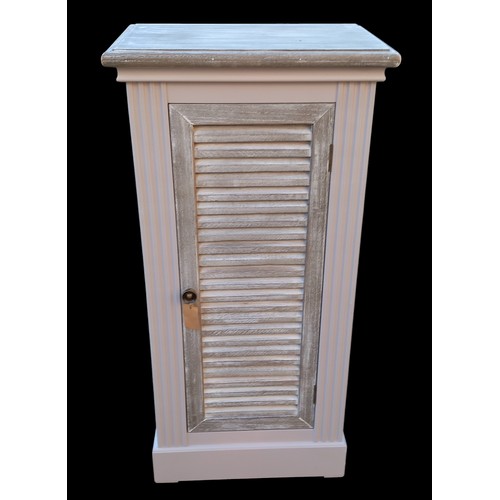 380 - NEW LIGHT GREY 1 DOOR CABINET