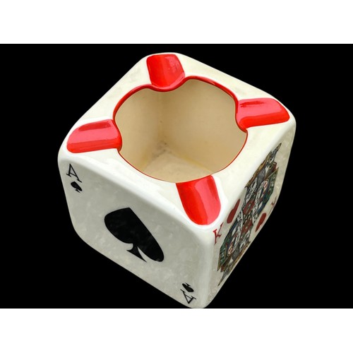 490 - A CARLTONWARE PLAYING CARDS ASHTRAY