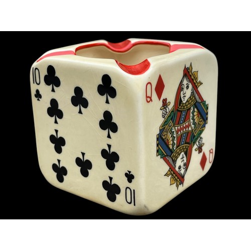 490 - A CARLTONWARE PLAYING CARDS ASHTRAY