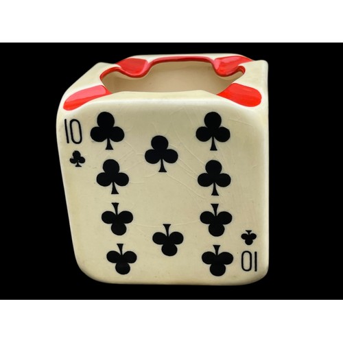 490 - A CARLTONWARE PLAYING CARDS ASHTRAY