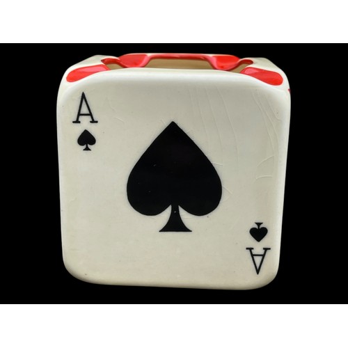 490 - A CARLTONWARE PLAYING CARDS ASHTRAY