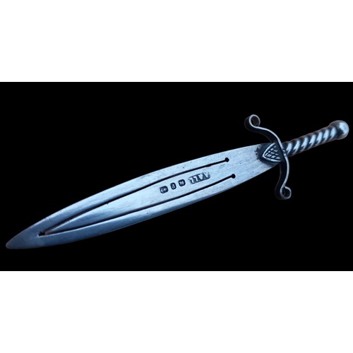 709 - A BIRMINGHAM SILVER SWORD BOOKMARK