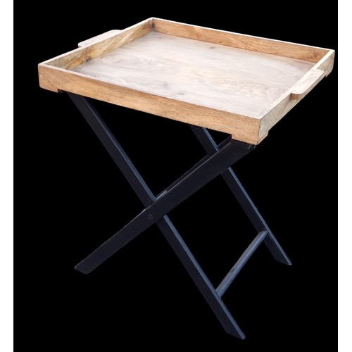 767 - NEW FOLD-UP TABLE WITH REMOVABLE TRAY