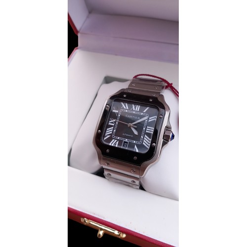 736 - A CARTIER BOXED WATCH WITH PAPERS