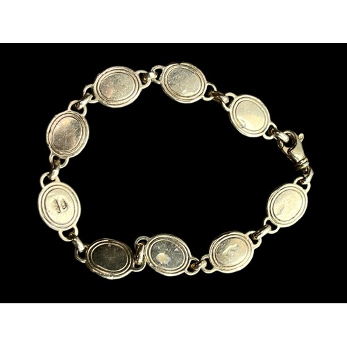 634 - 9CT GOLD & MOTHER OF PERAL BRACELET