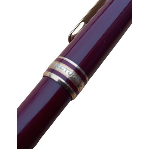 731 - A BURGUNDY MONT BLANC ROLLING BALL PEN