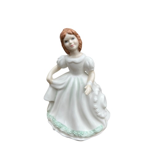 16 - A BOXED SMALL LADY IN WHITE ROYAL DOULTON FIGURENE