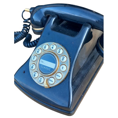 72 - A BLACK PUSH BUTTON TELEPHONE