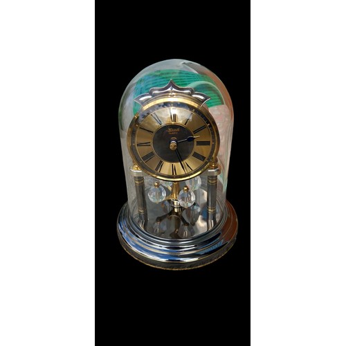 94 - QUARTZ ANNIVERSARY CLOCK WITH GLASS DOME 7