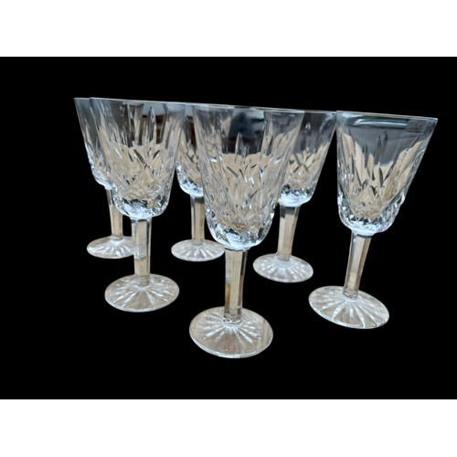 169 - A SET OF 6 WATERFORD SHERRY GLASS