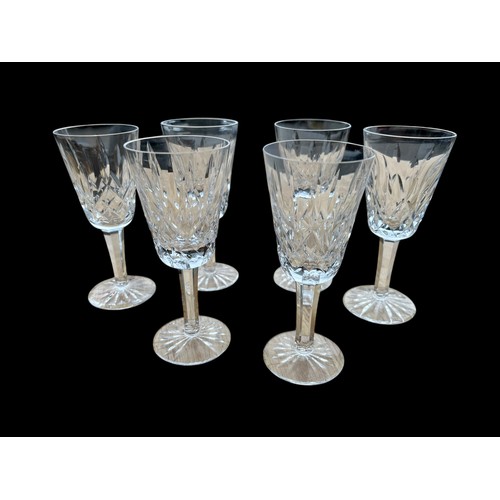 169 - A SET OF 6 WATERFORD SHERRY GLASS