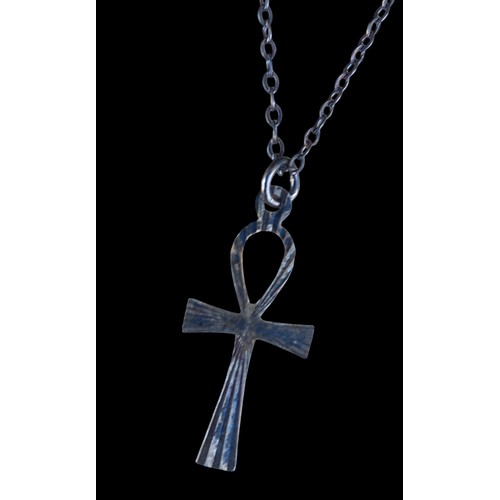 183 - A SILVER CROSS ON A SILVER CHAIN