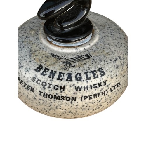 237 - A BENEAGLES SCOTCH WHISKEY AS A CURLING STONE AND A BUSHMILLS TANKARD MEASURE