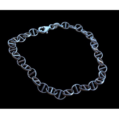 248 - A SILVER MULTI-LINK BRACELET